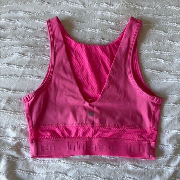 Lululemon Athletica Final mile prism Pink Racerback Sports Bra - Picture 1 of 3